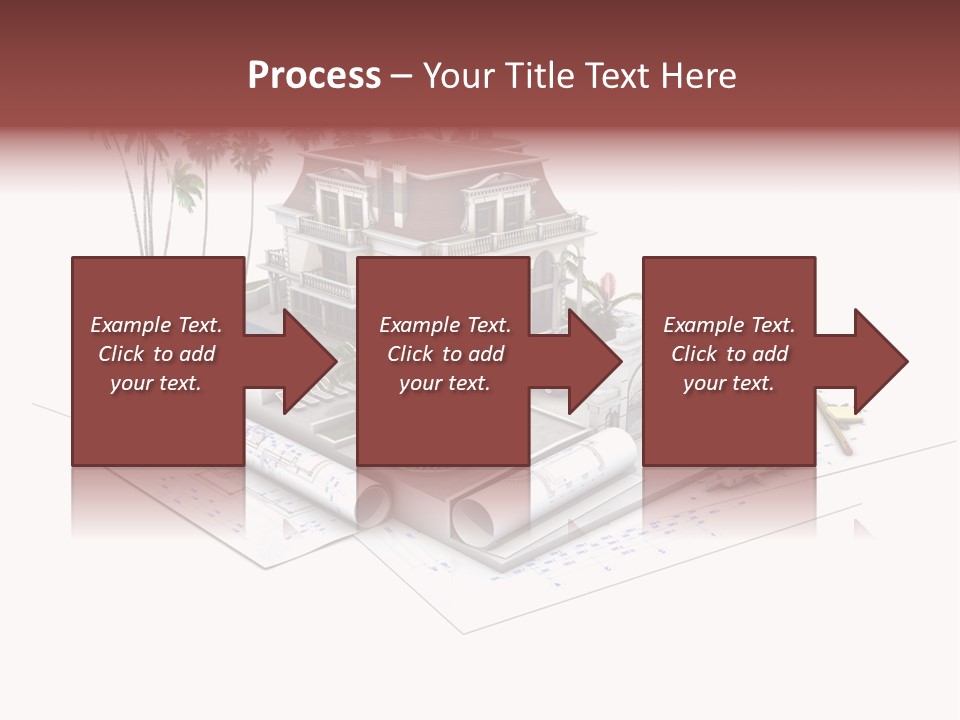 Exterior Built Mansion PowerPoint Template