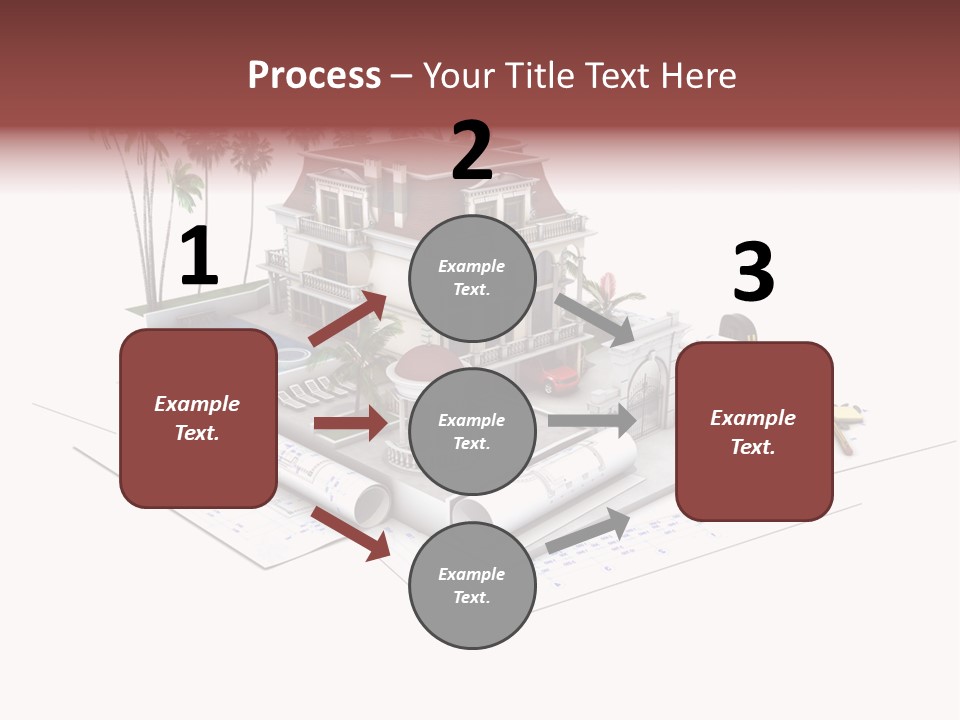 Exterior Built Mansion PowerPoint Template