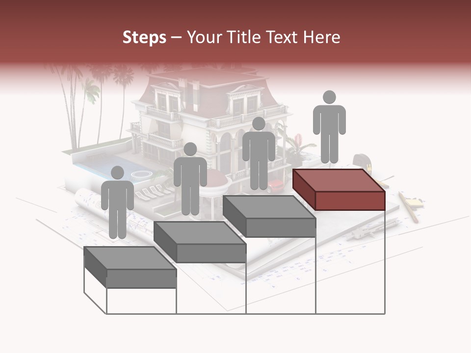 Exterior Built Mansion PowerPoint Template