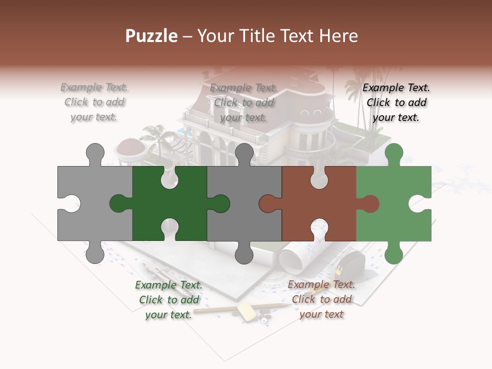 Architecture Estate Drawing PowerPoint Template