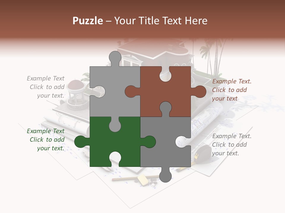 Architecture Estate Drawing PowerPoint Template