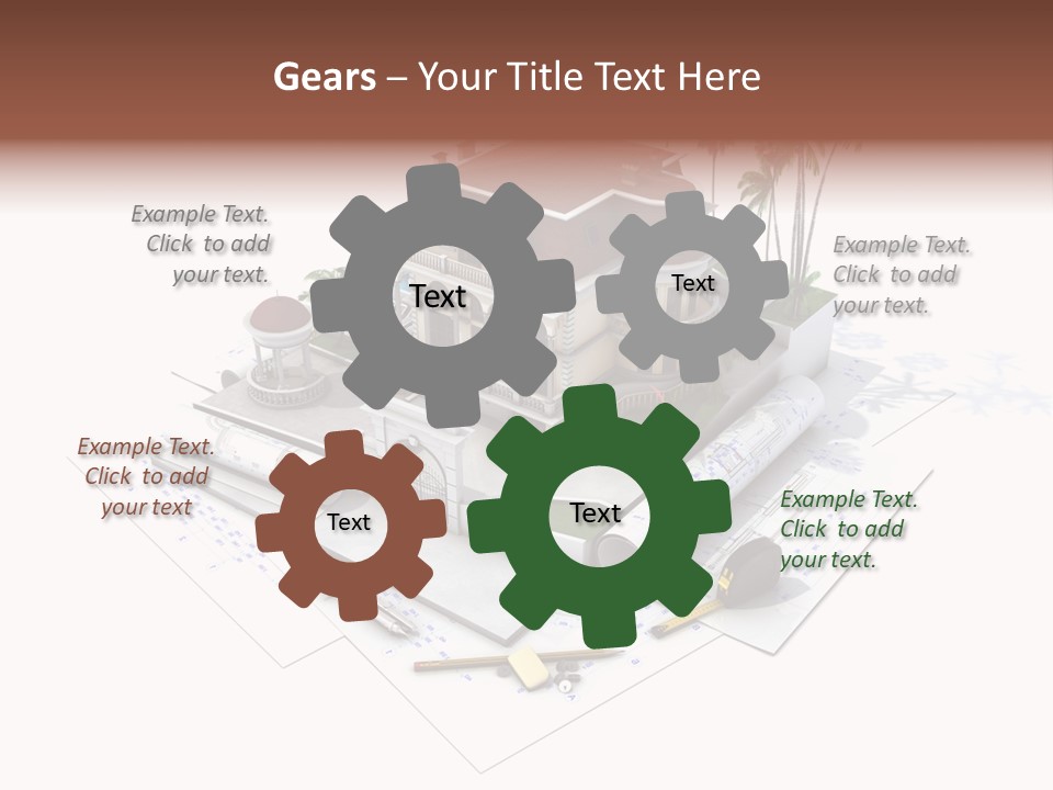 Architecture Estate Drawing PowerPoint Template