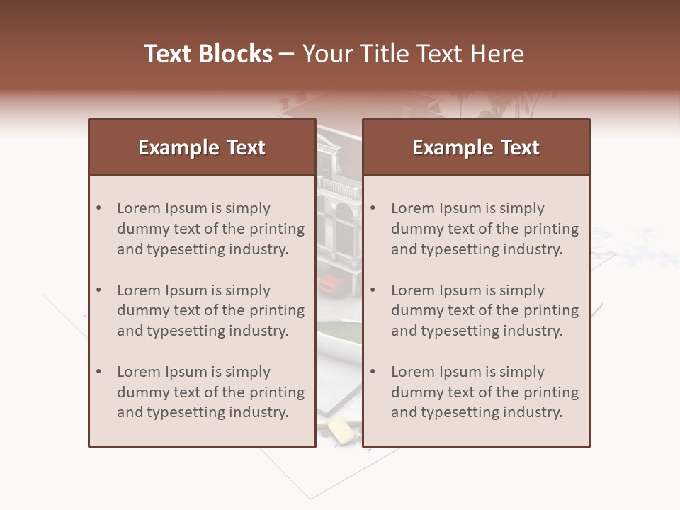 Architecture Estate Drawing PowerPoint Template