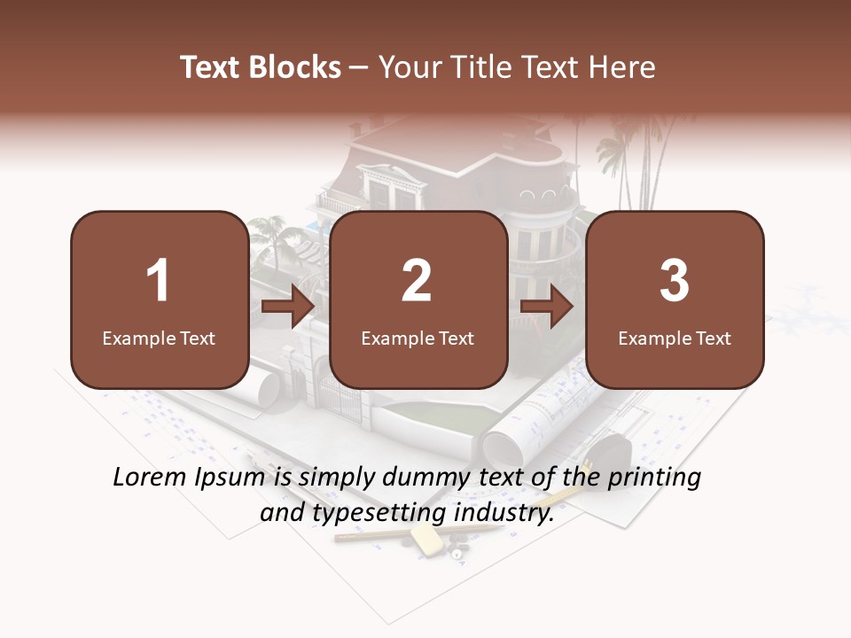 Architecture Estate Drawing PowerPoint Template