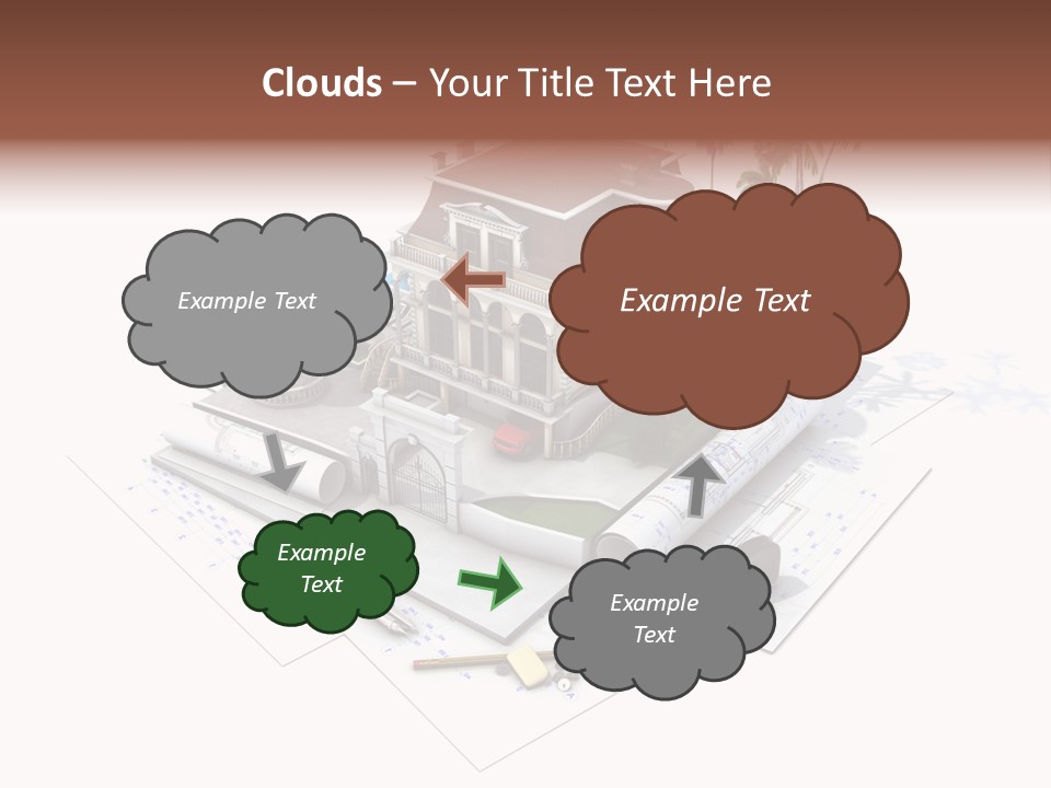 Architecture Estate Drawing PowerPoint Template