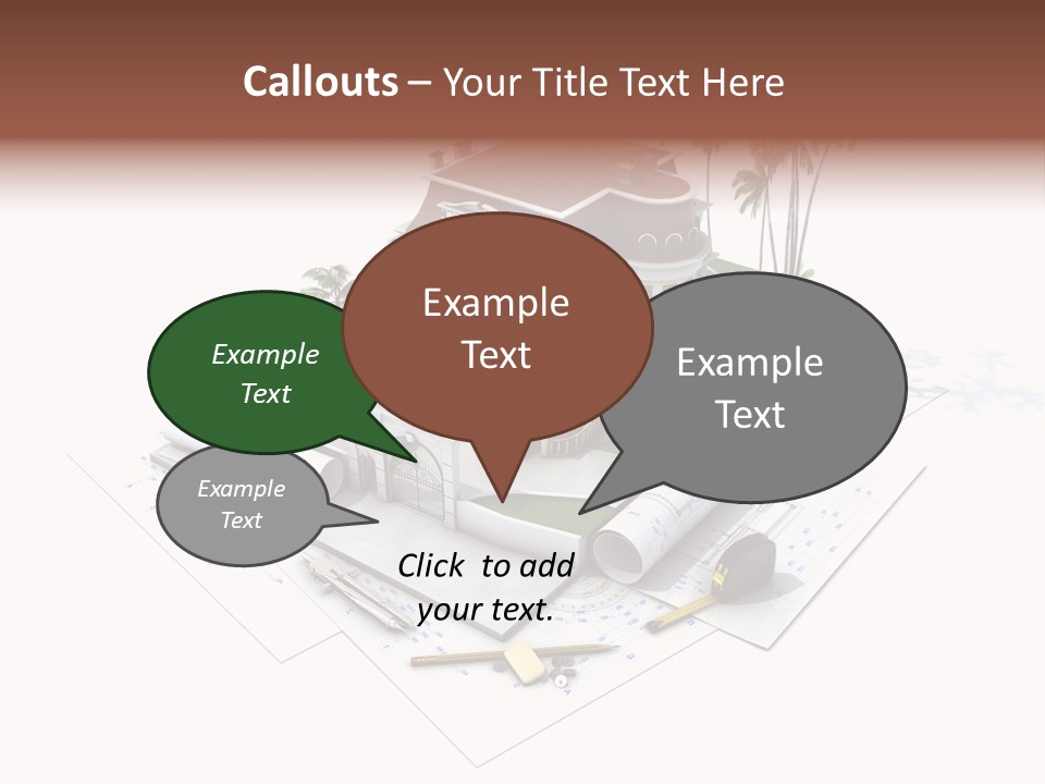 Architecture Estate Drawing PowerPoint Template