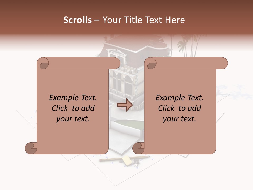 Architecture Estate Drawing PowerPoint Template