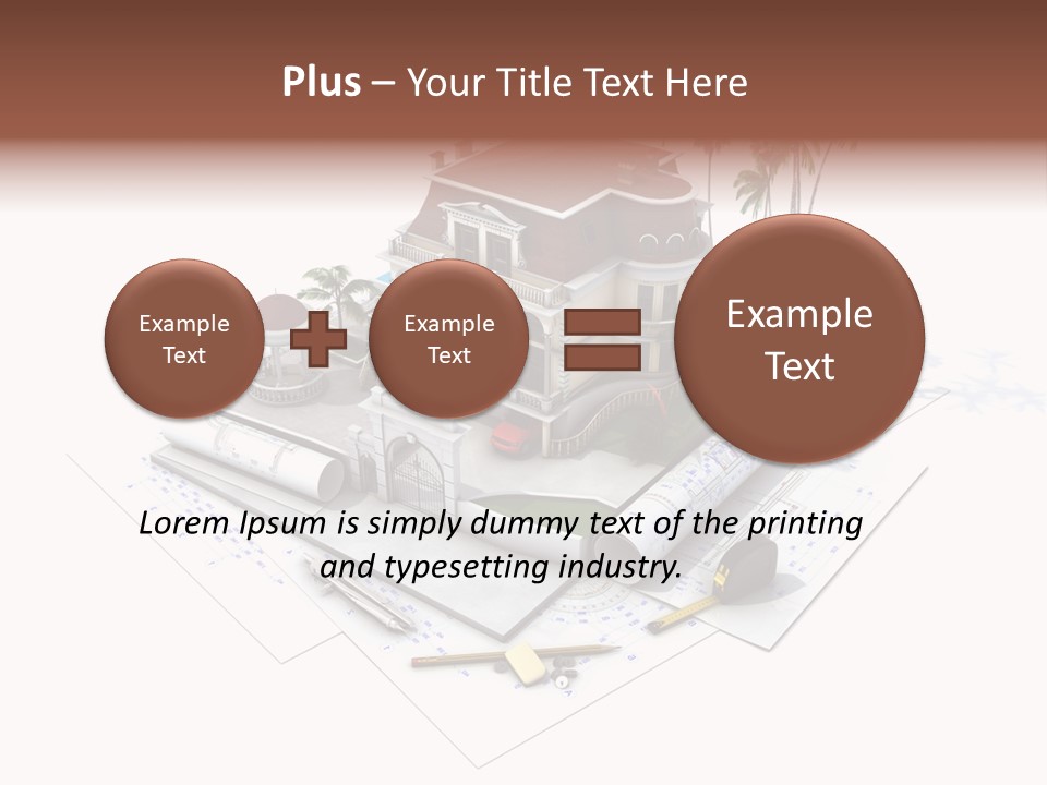 Architecture Estate Drawing PowerPoint Template