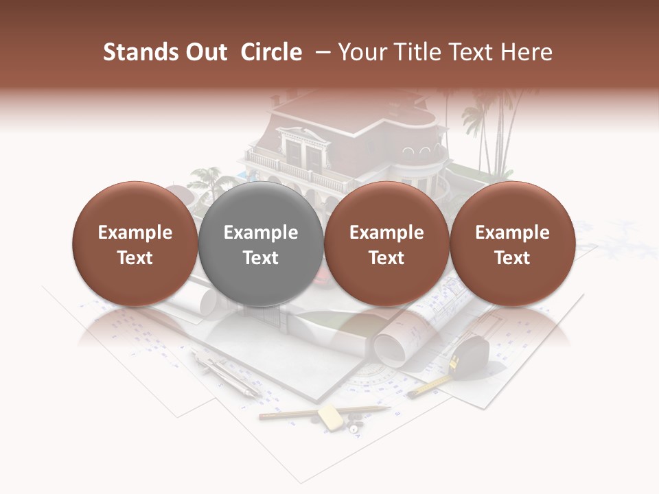 Architecture Estate Drawing PowerPoint Template