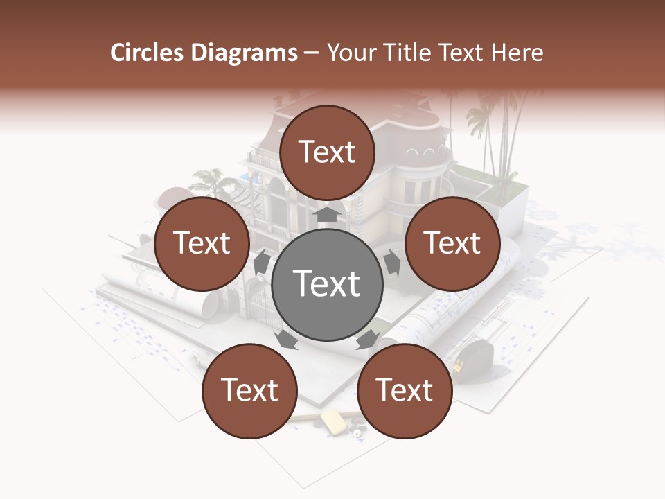 Architecture Estate Drawing PowerPoint Template