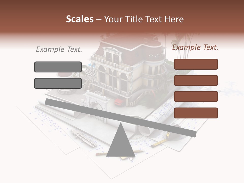 Architecture Estate Drawing PowerPoint Template
