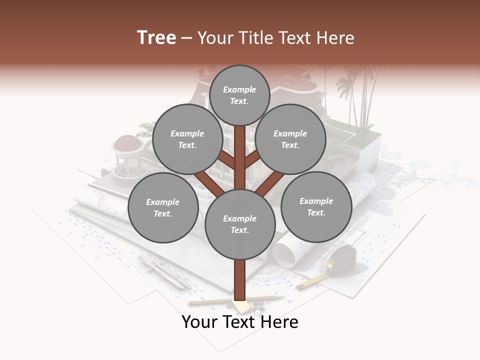 Architecture Estate Drawing PowerPoint Template
