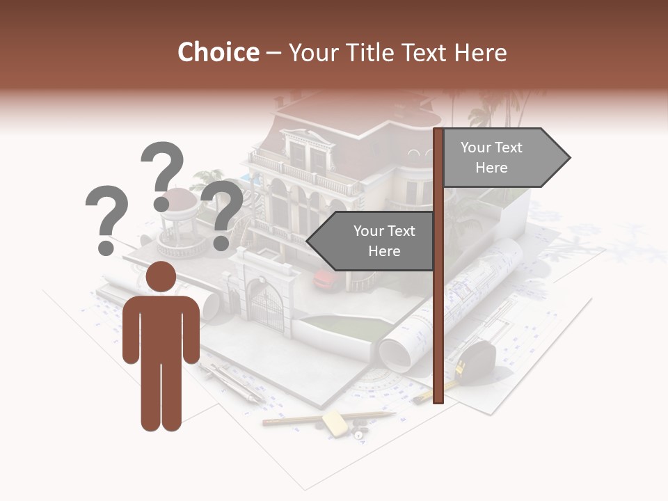 Architecture Estate Drawing PowerPoint Template