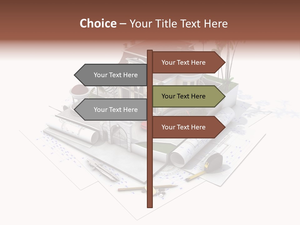 Architecture Estate Drawing PowerPoint Template