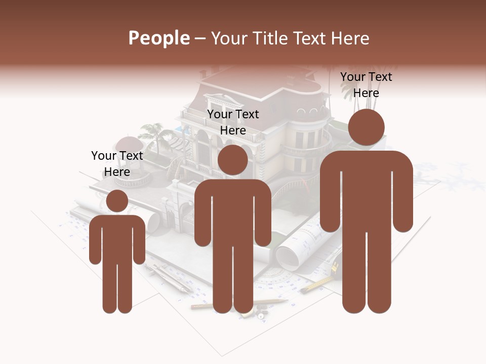 Architecture Estate Drawing PowerPoint Template