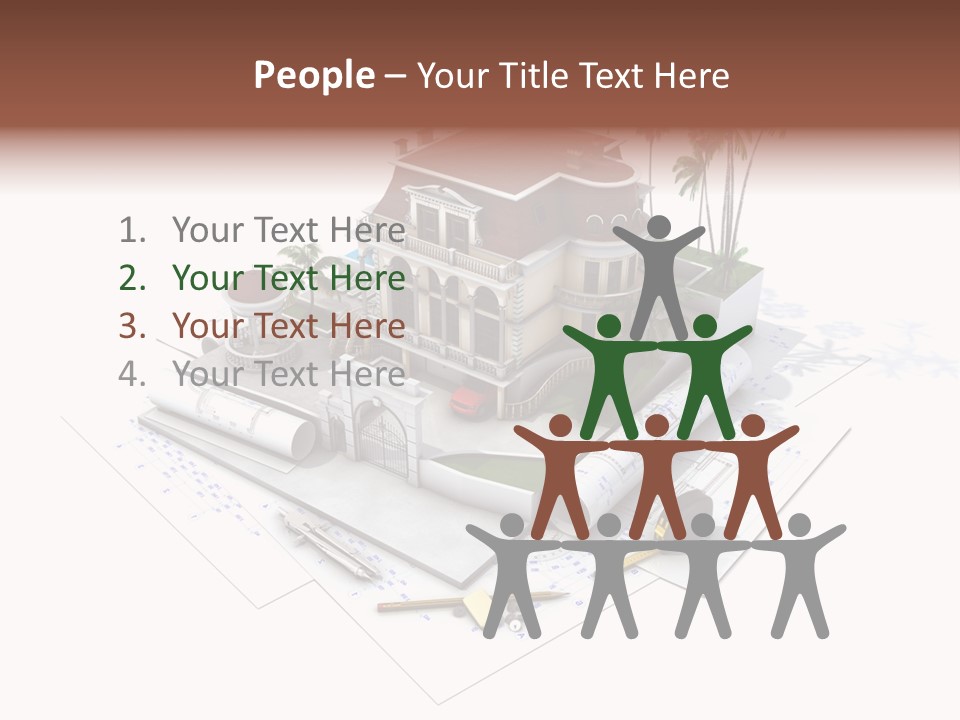 Architecture Estate Drawing PowerPoint Template