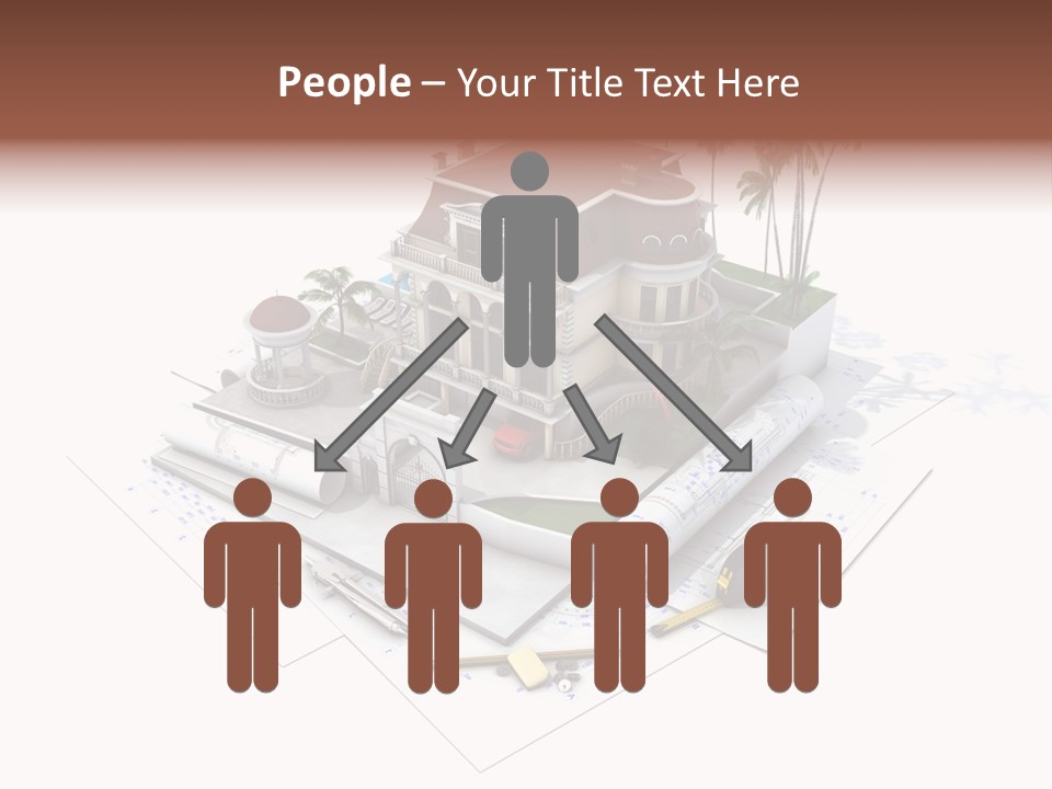 Architecture Estate Drawing PowerPoint Template