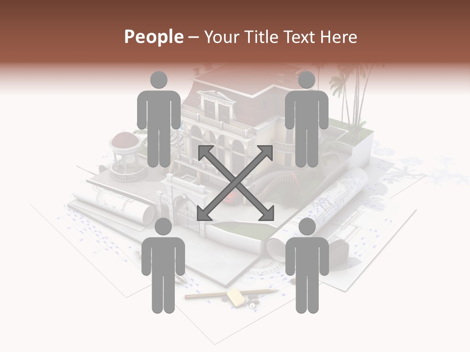 Architecture Estate Drawing PowerPoint Template