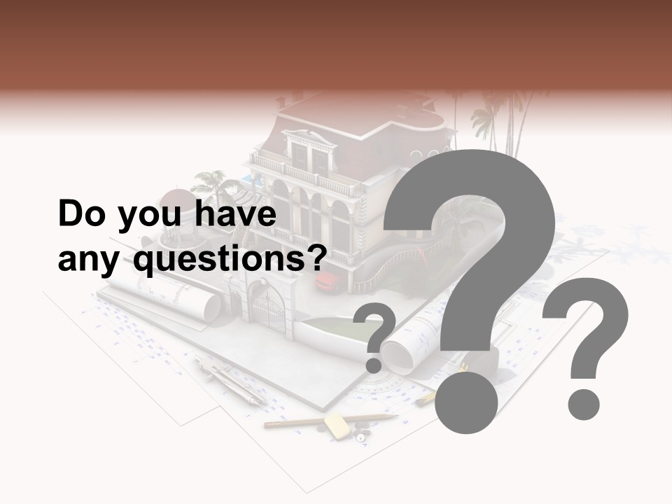 Architecture Estate Drawing PowerPoint Template