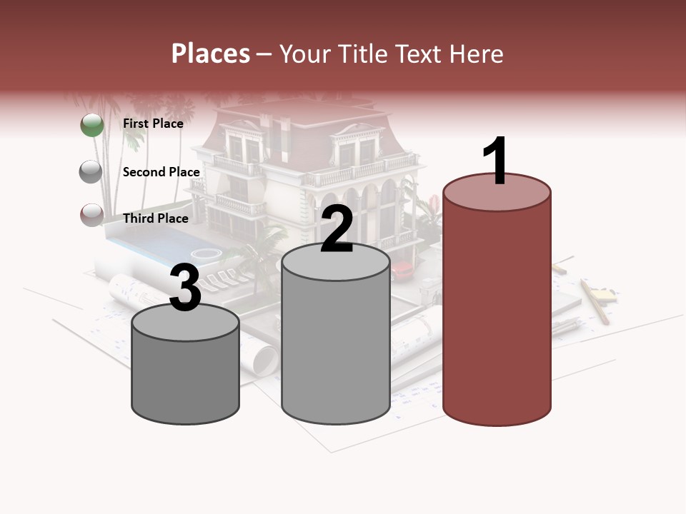 Wood Housing White PowerPoint Template
