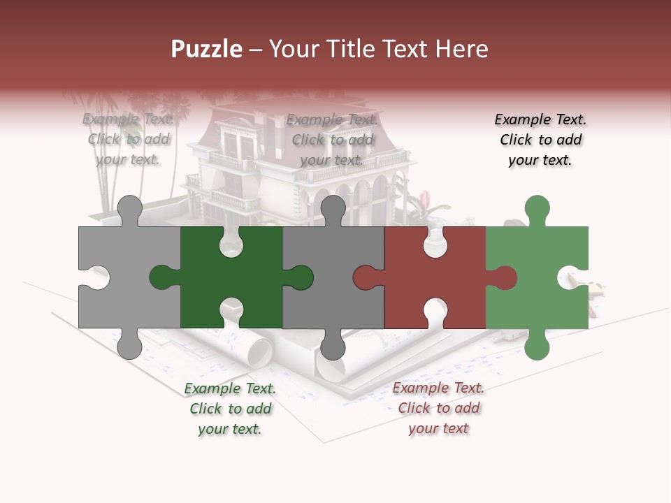 Wood Housing White PowerPoint Template