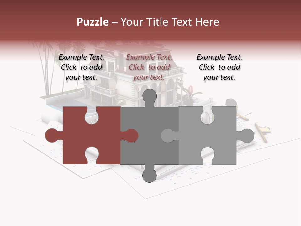 Wood Housing White PowerPoint Template