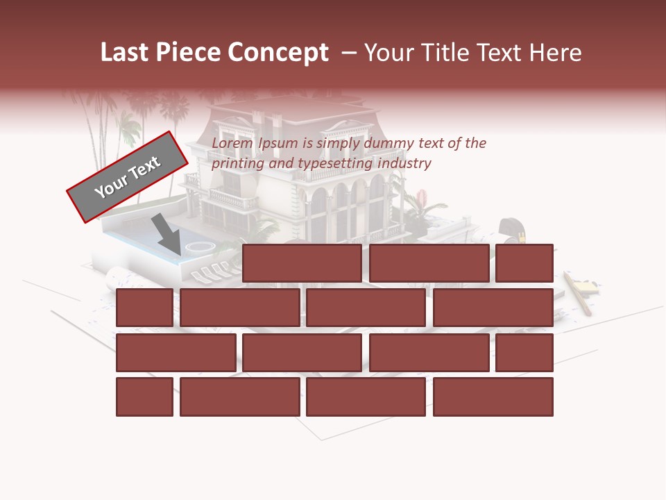 Wood Housing White PowerPoint Template