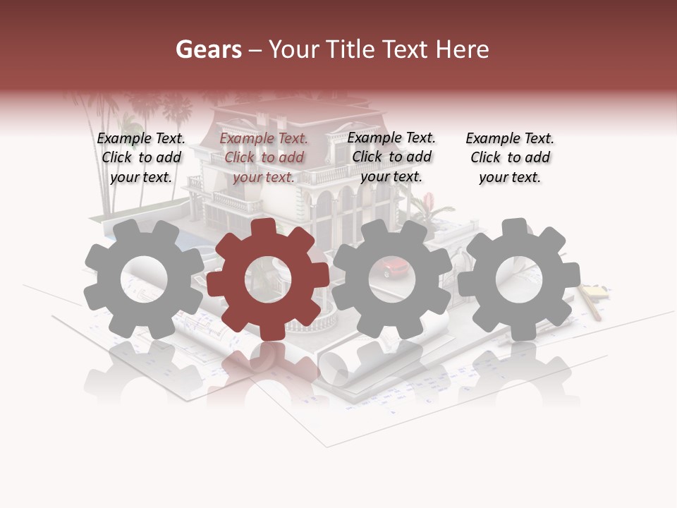 Wood Housing White PowerPoint Template