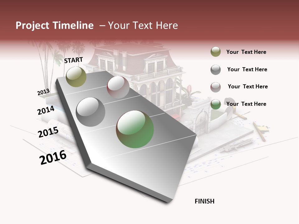 Wood Housing White PowerPoint Template