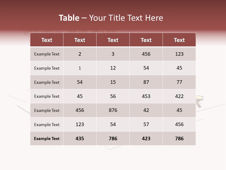 Wood Housing White PowerPoint Template