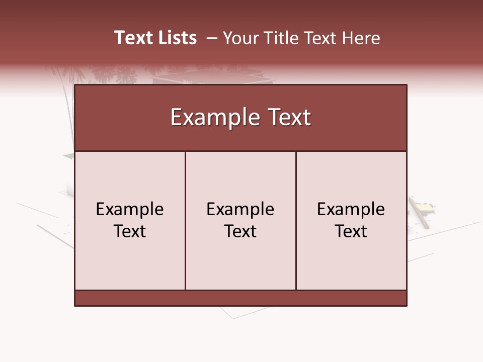 Wood Housing White PowerPoint Template
