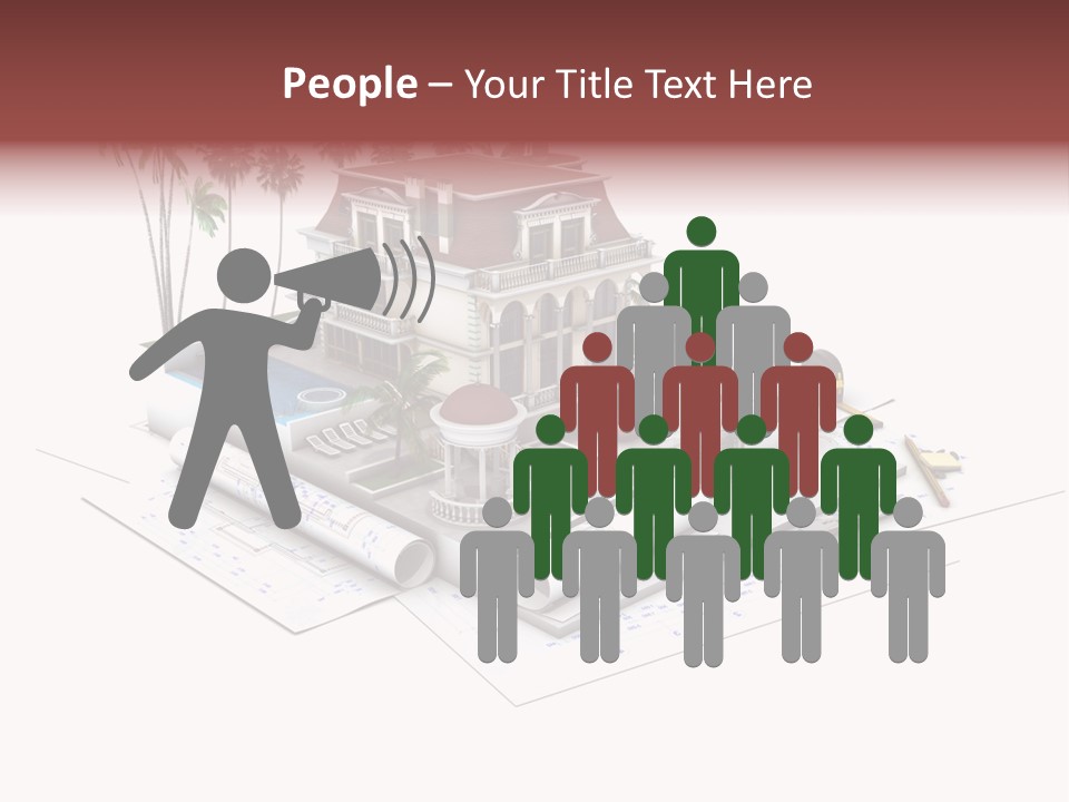 Wood Housing White PowerPoint Template