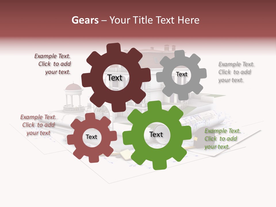 Cottage Sketch White PowerPoint Template