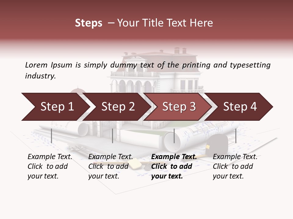Cottage Sketch White PowerPoint Template