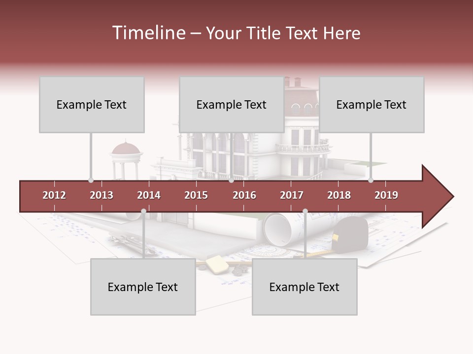 Cottage Sketch White PowerPoint Template