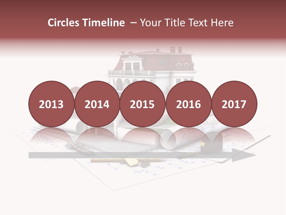 Cottage Sketch White PowerPoint Template