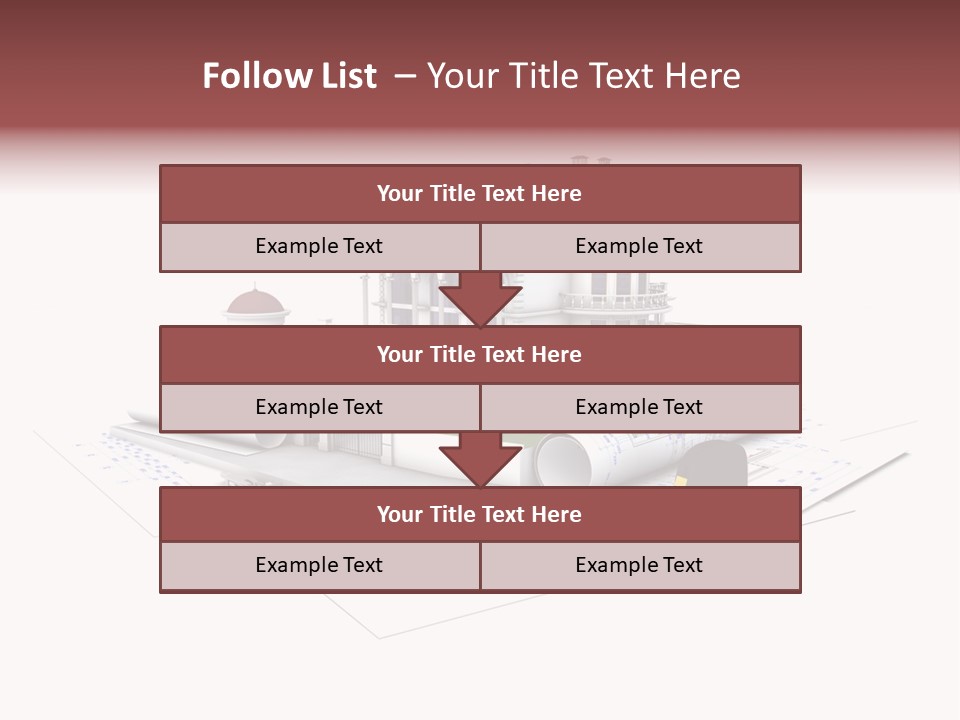 Cottage Sketch White PowerPoint Template