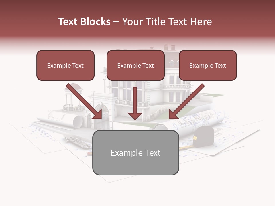 Cottage Sketch White PowerPoint Template