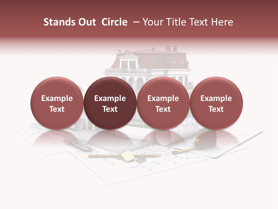 Cottage Sketch White PowerPoint Template