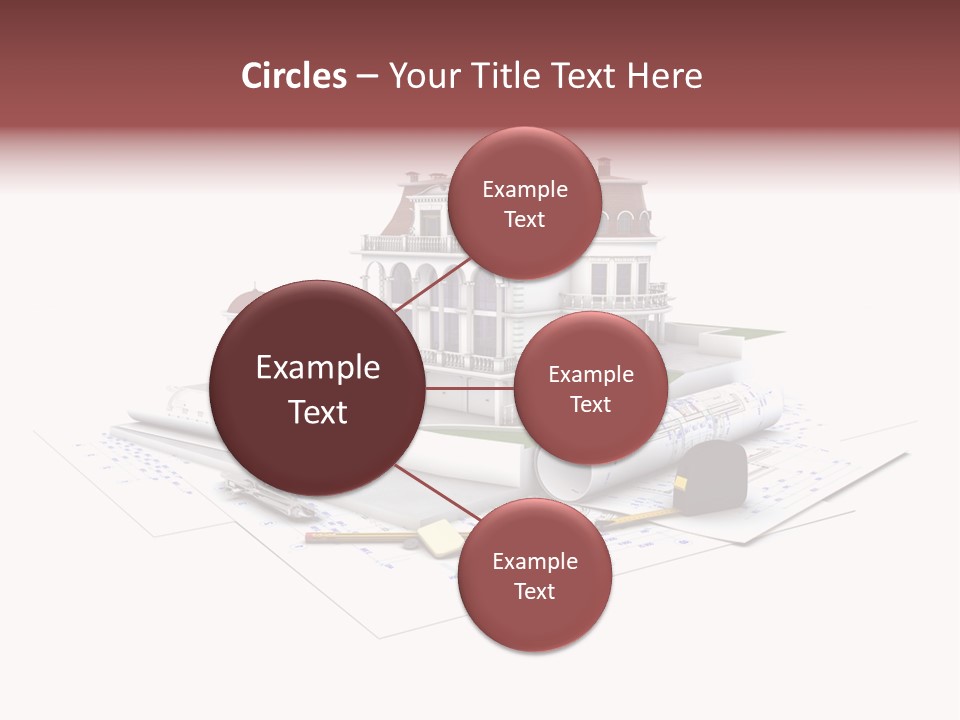 Cottage Sketch White PowerPoint Template