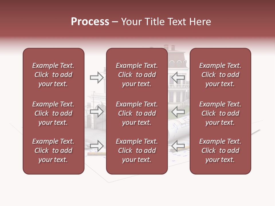Cottage Sketch White PowerPoint Template