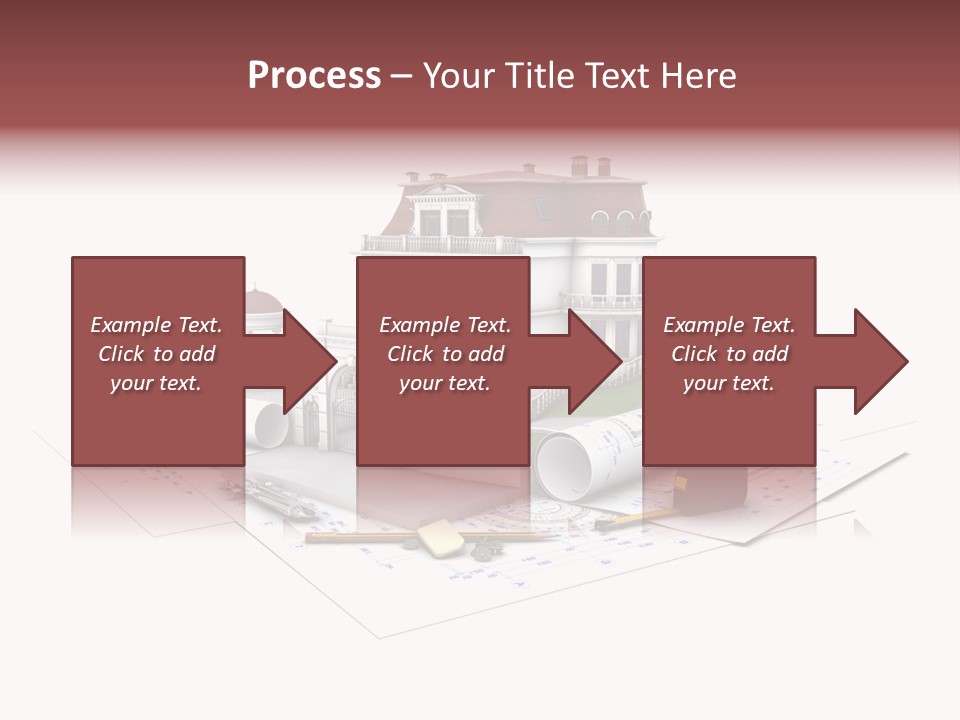 Cottage Sketch White PowerPoint Template