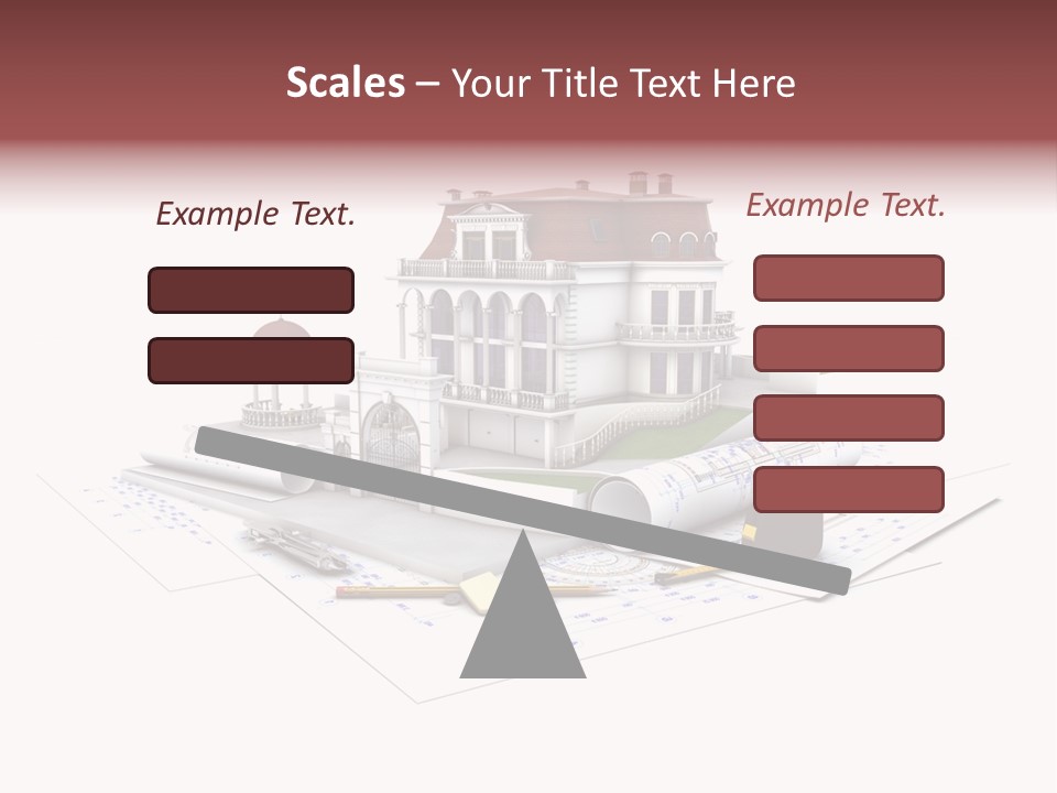 Cottage Sketch White PowerPoint Template