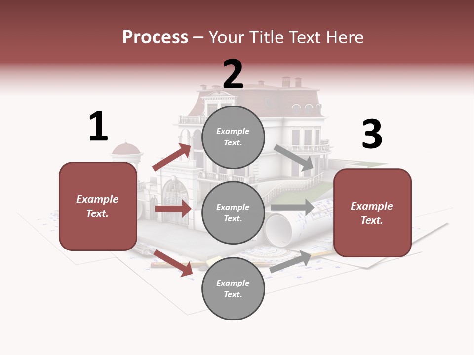 Cottage Sketch White PowerPoint Template