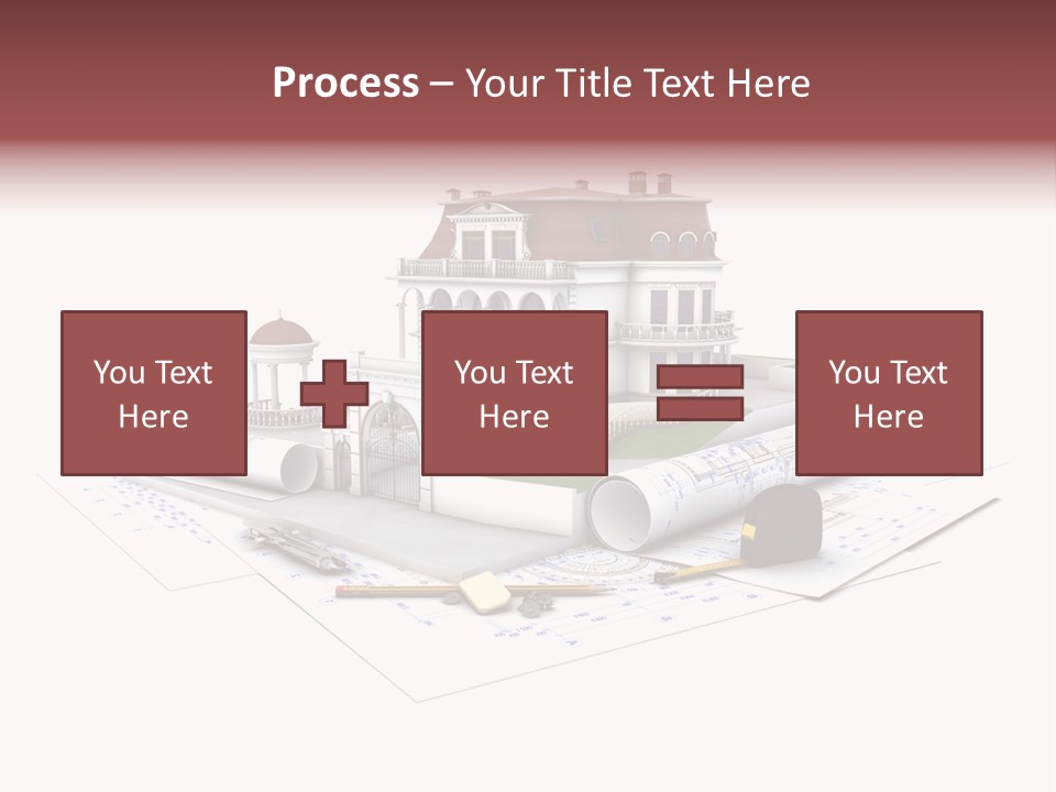 Cottage Sketch White PowerPoint Template