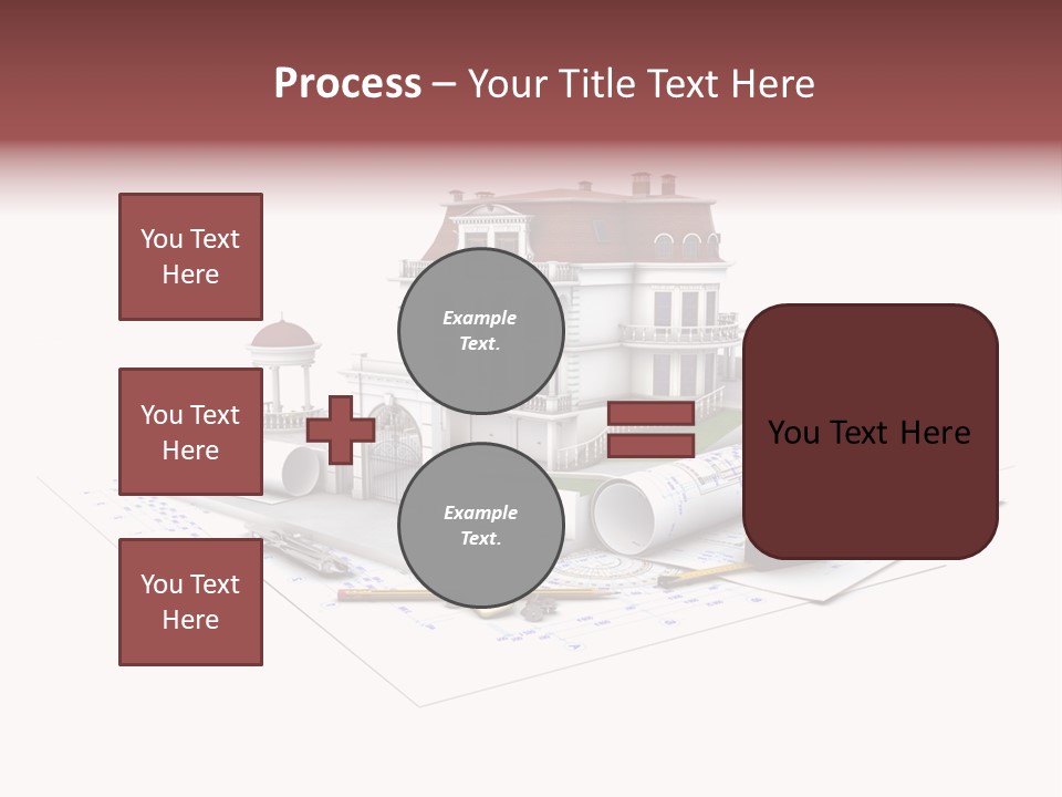 Cottage Sketch White PowerPoint Template