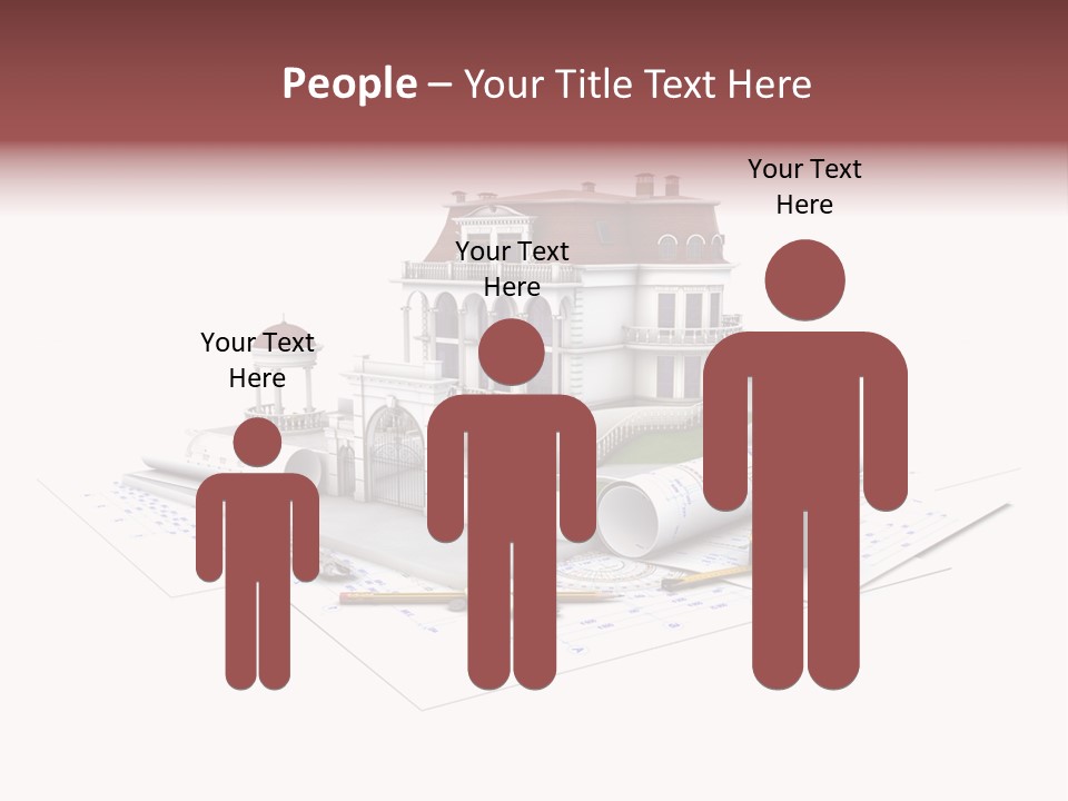 Cottage Sketch White PowerPoint Template