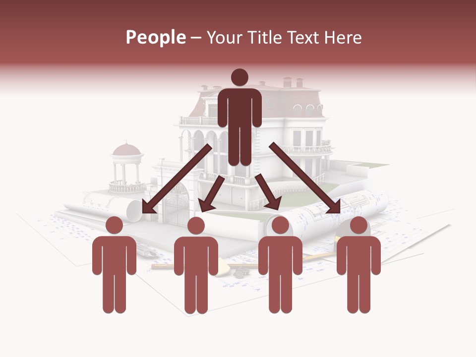 Cottage Sketch White PowerPoint Template