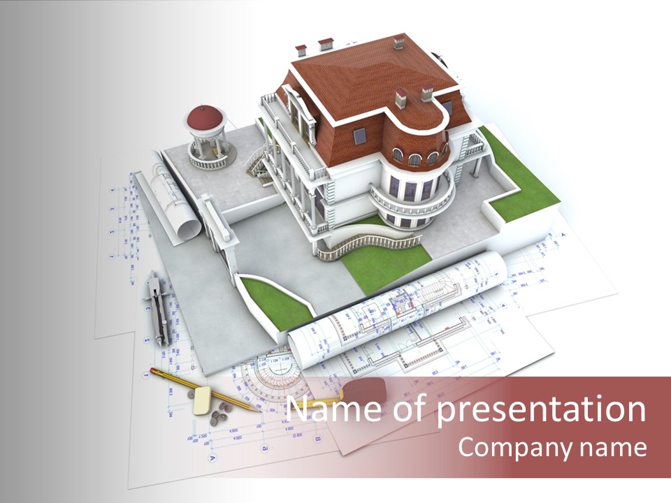 Housing Floor Architect PowerPoint Template