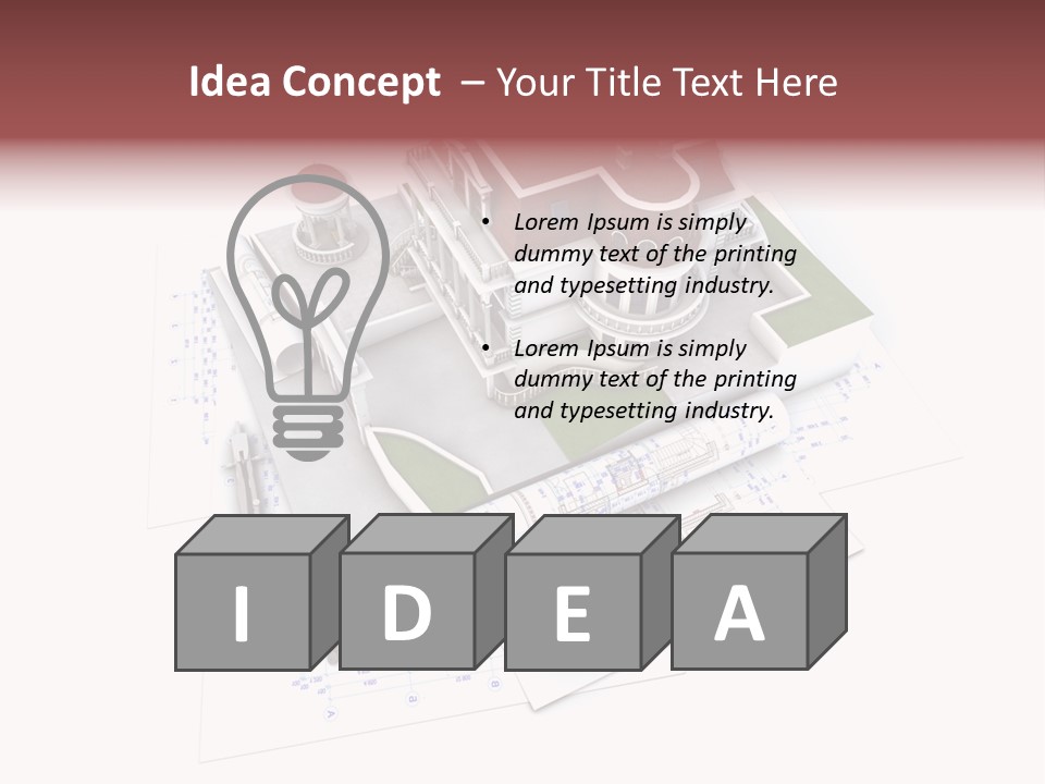 Housing Floor Architect PowerPoint Template